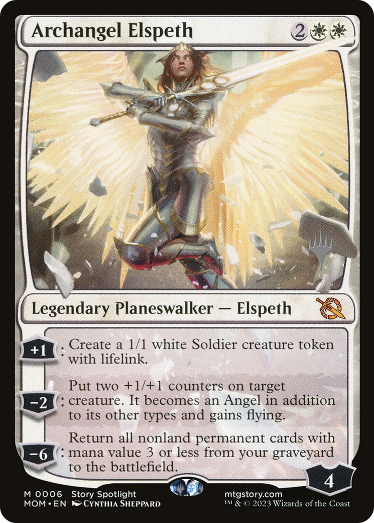 Archangel Elspeth (Promo Pack) [March of the Machine Promos] | GrognardGamesBatavia