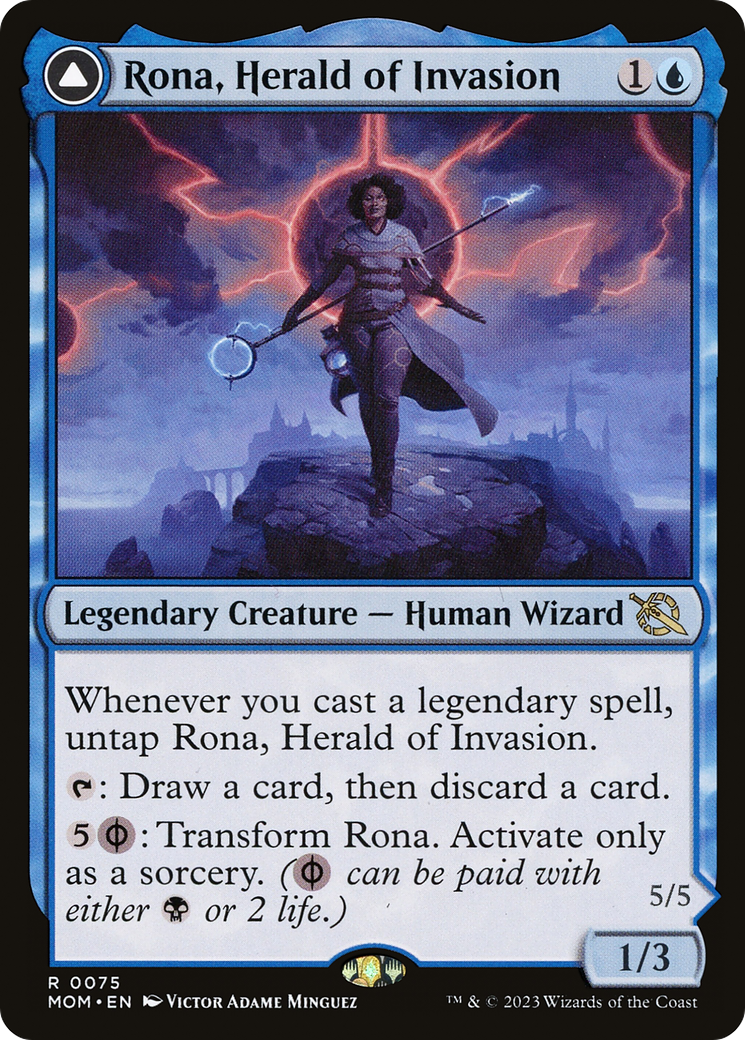 Rona, Herald of Invasion // Rona, Tolarian Obliterator [March of the Machine] | GrognardGamesBatavia