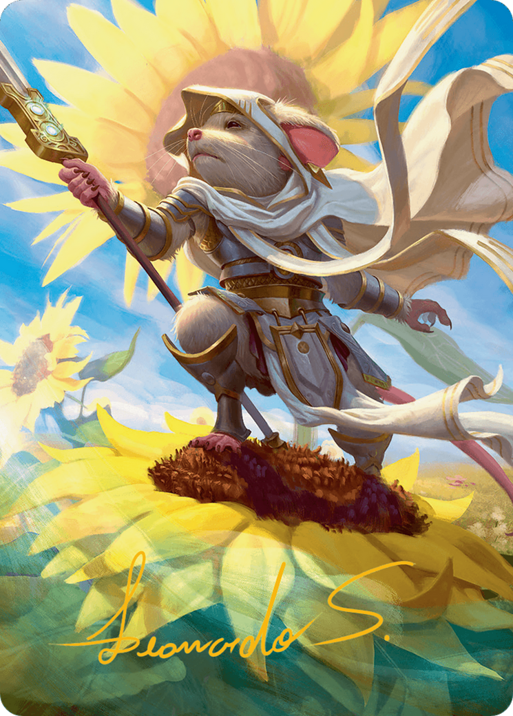 Elspeth, Sun's Champion Art Card (Gold-Stamped Signature) [Bloomburrow Art Series] | GrognardGamesBatavia