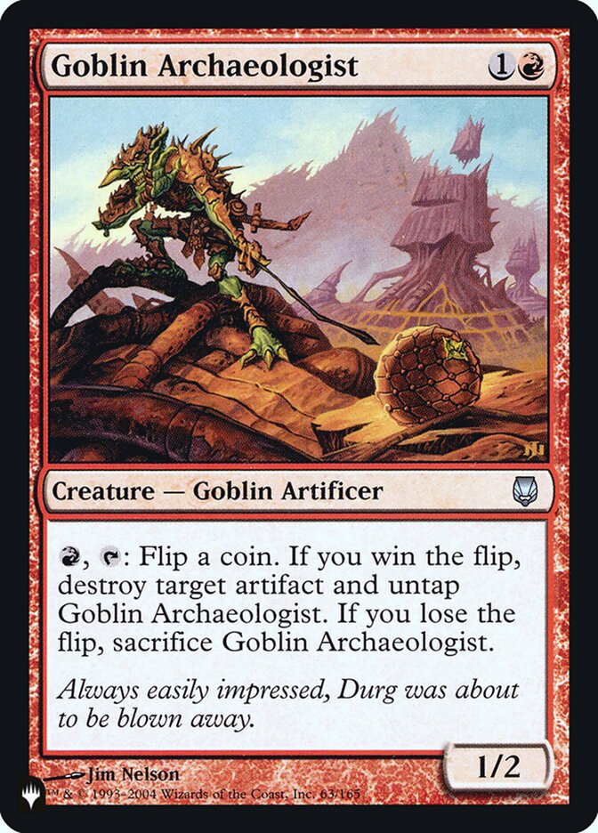 Goblin Archaeologist [Secret Lair: Heads I Win, Tails You Lose] | GrognardGamesBatavia