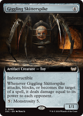 Giggling Skitterspike (Extended Art) [Duskmourn: House of Horror Commander] | GrognardGamesBatavia