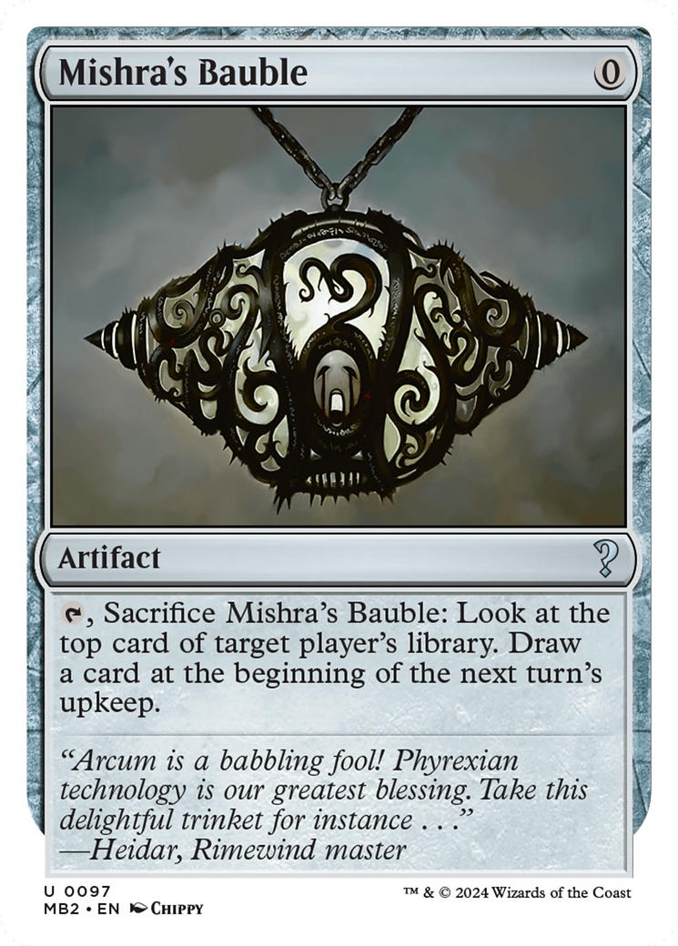 Mishra's Bauble (White Border) [Mystery Booster 2] | GrognardGamesBatavia