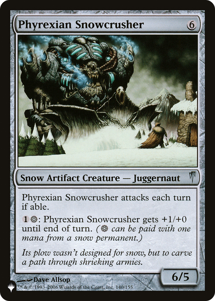 Phyrexian Snowcrusher [The List] | GrognardGamesBatavia