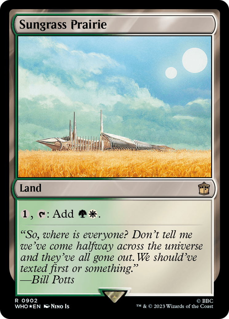 Sungrass Prairie (Surge Foil) [Doctor Who] | GrognardGamesBatavia