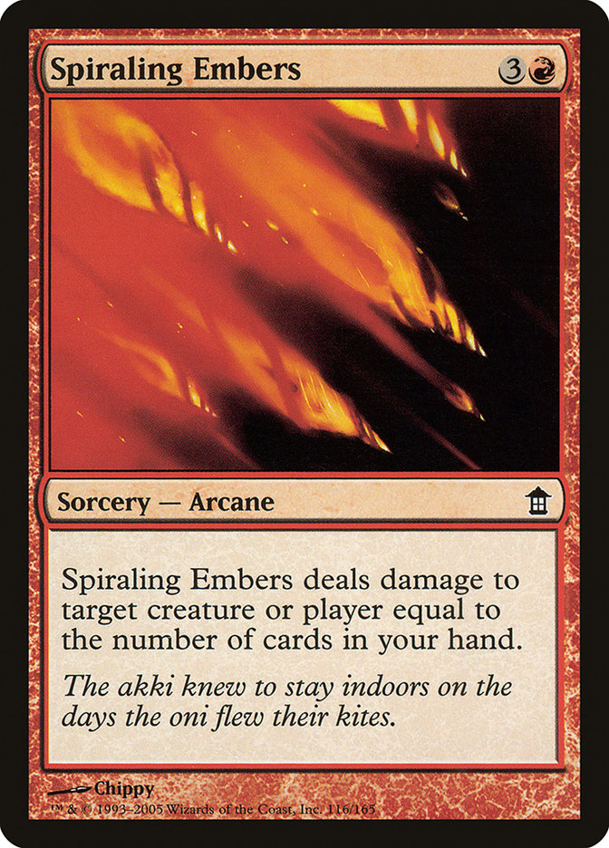 Spiraling Embers [Saviors of Kamigawa] | GrognardGamesBatavia