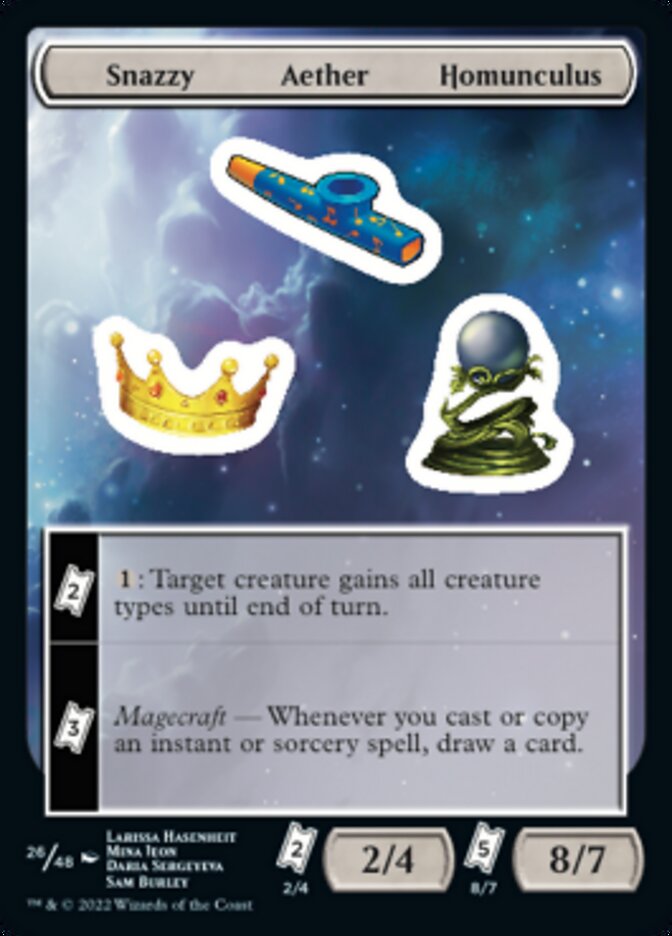 Snazzy Aether Homunculus [Unfinity Stickers] | GrognardGamesBatavia