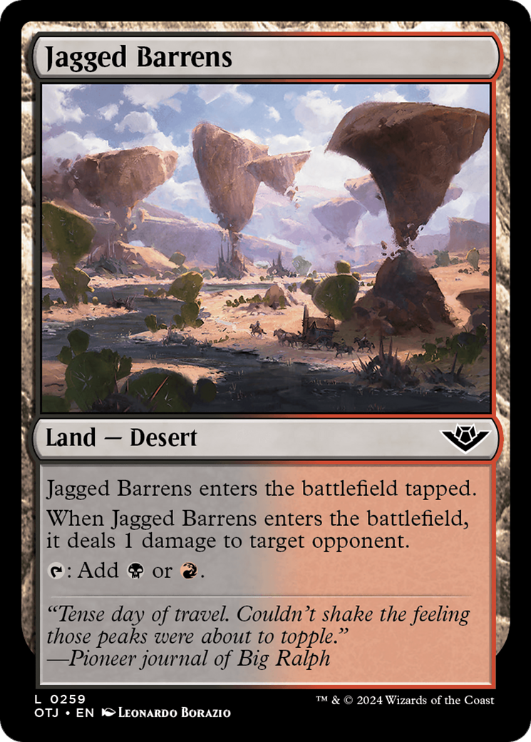 Jagged Barrens [Outlaws of Thunder Junction] | GrognardGamesBatavia