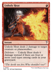 Unholy Heat (White Border) [Mystery Booster 2] | GrognardGamesBatavia