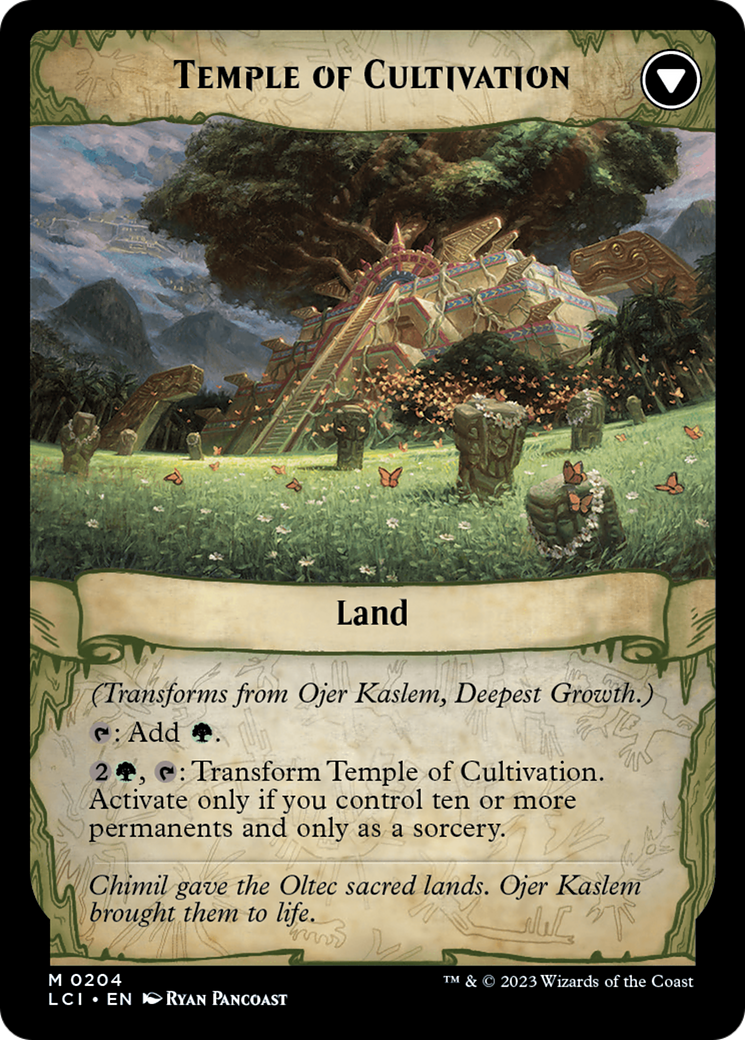 Ojer Kaslem, Deepest Growth // Temple of Cultivation [The Lost Caverns of Ixalan Prerelease Cards] | GrognardGamesBatavia