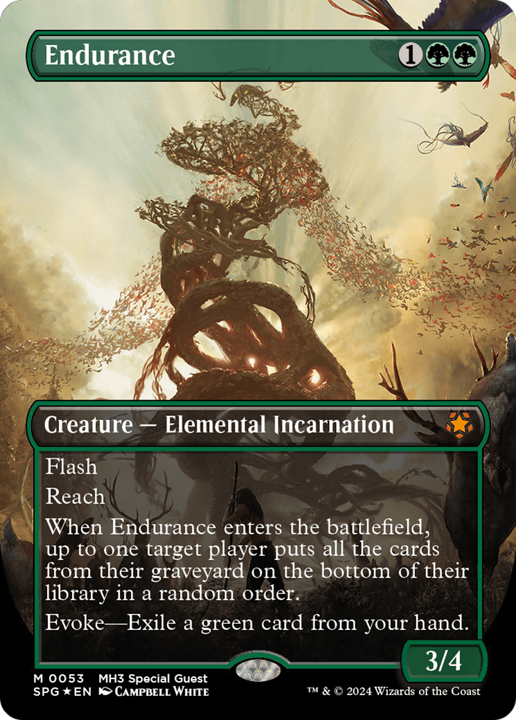 Endurance (Borderless) (Textured Foil) [Modern Horizons 3 Special Guests] | GrognardGamesBatavia