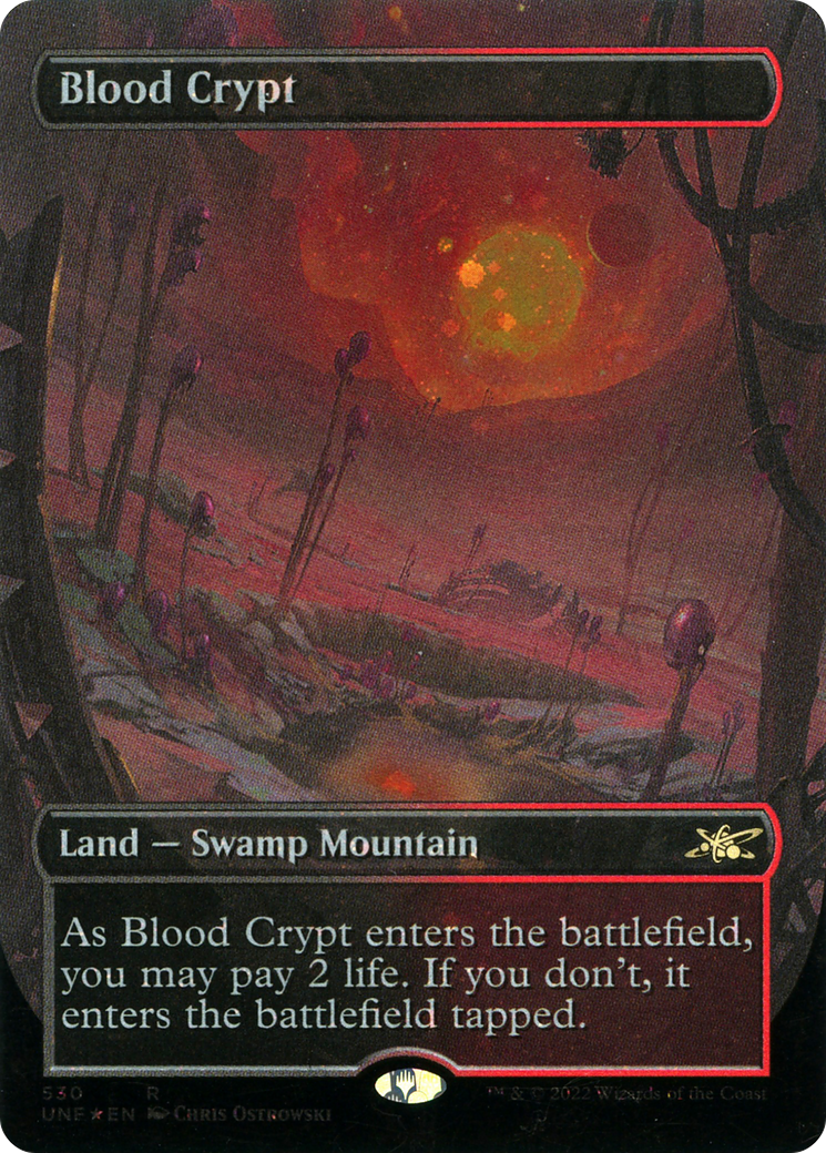Blood Crypt (Borderless) (Galaxy Foil) [Unfinity] | GrognardGamesBatavia