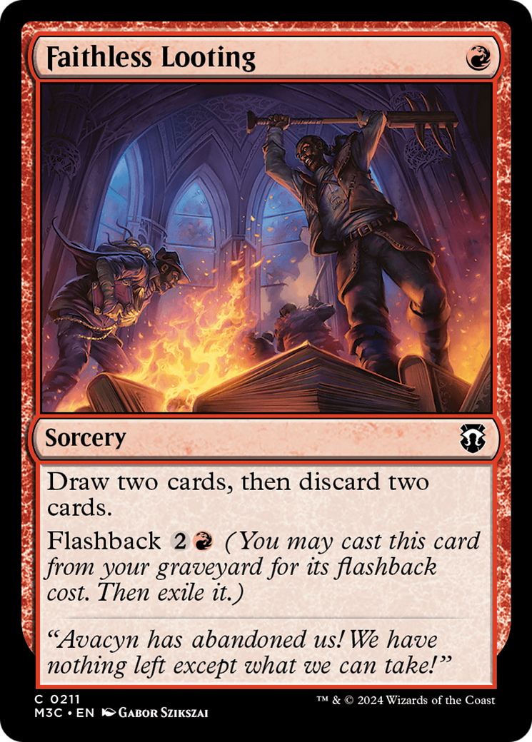 Faithless Looting (Ripple Foil) [Modern Horizons 3 Commander] | GrognardGamesBatavia