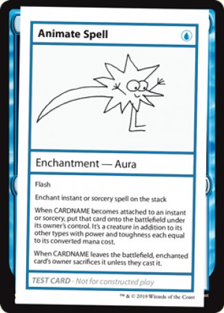 Animate Spell (2021 Edition) [Mystery Booster Playtest Cards] | GrognardGamesBatavia