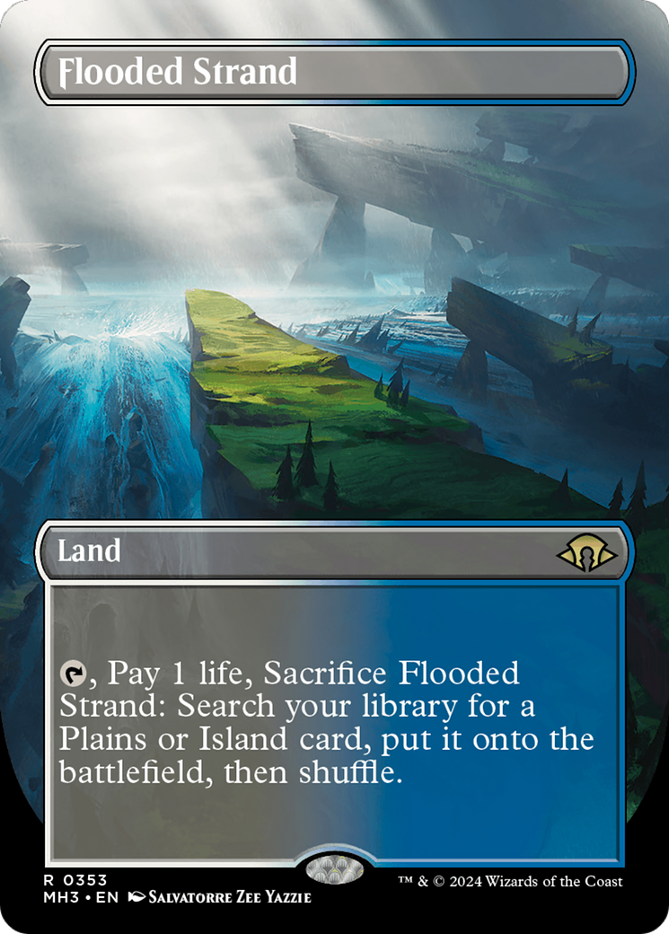 Flooded Strand (Borderless) [Modern Horizons 3] | GrognardGamesBatavia