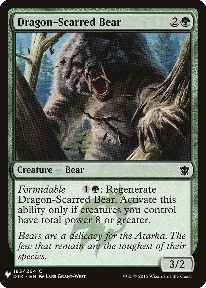 Dragon-Scarred Bear [Mystery Booster] | GrognardGamesBatavia