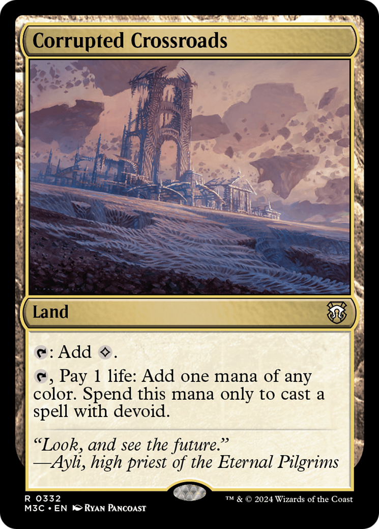 Corrupted Crossroads (Ripple Foil) [Modern Horizons 3 Commander] | GrognardGamesBatavia