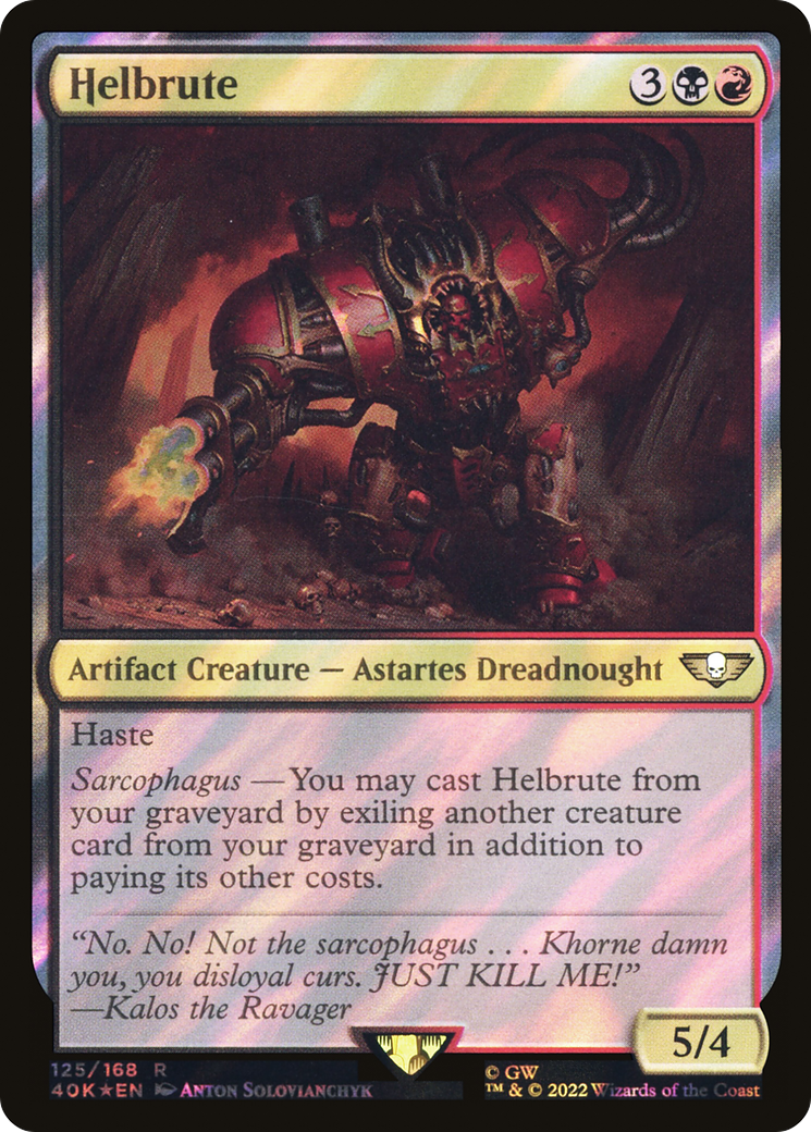 Helbrute (Surge Foil) [Universes Beyond: Warhammer 40,000] | GrognardGamesBatavia