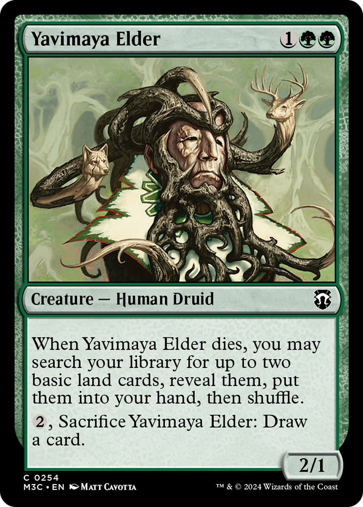 Yavimaya Elder (Ripple Foil) [Modern Horizons 3 Commander] | GrognardGamesBatavia