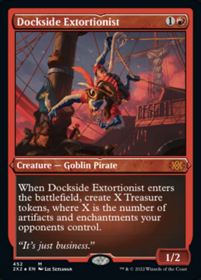 Dockside Extortionist (Foil Etched) [Double Masters 2022] | GrognardGamesBatavia