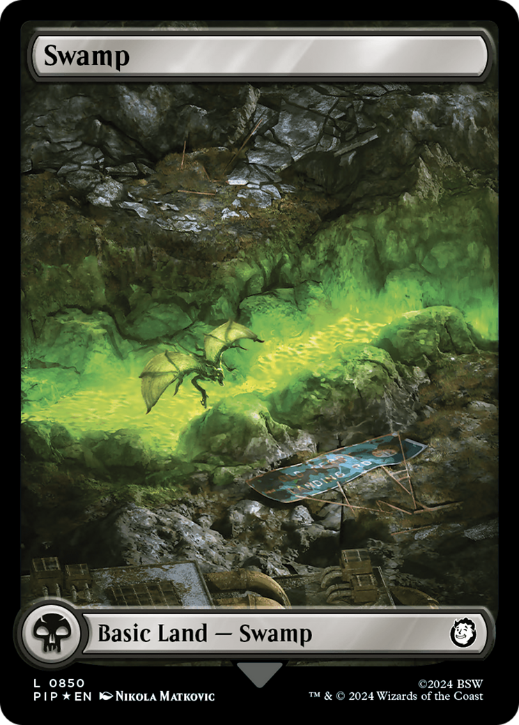 Swamp (0850) (Surge Foil) [Fallout] | GrognardGamesBatavia