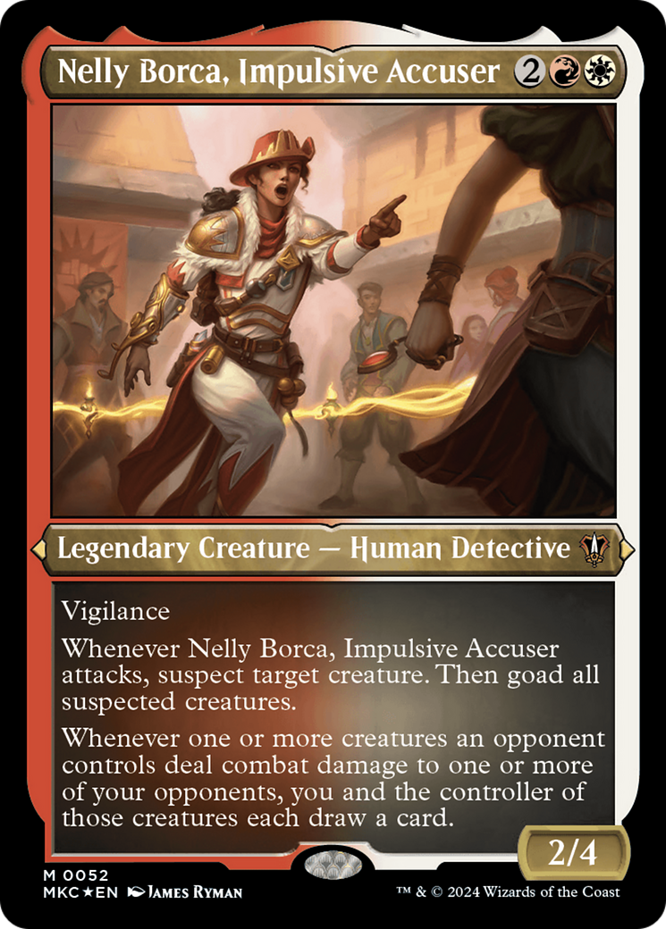 Nelly Borca, Impulsive Accuser (Display Commander) [Murders at Karlov Manor Commander] | GrognardGamesBatavia