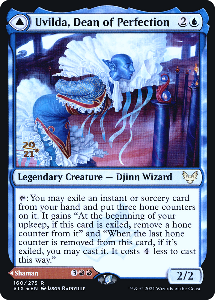 Uvilda, Dean of Perfection // Nassari, Dean of Expression [Strixhaven: School of Mages Prerelease Promos] | GrognardGamesBatavia