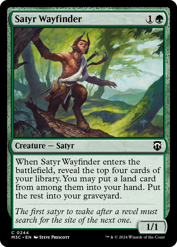 Satyr Wayfinder (Ripple Foil) [Modern Horizons 3 Commander] | GrognardGamesBatavia