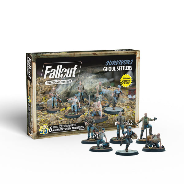 Fallout: Wasteland Warfare - Survivors - Ghoul Settlers | GrognardGamesBatavia