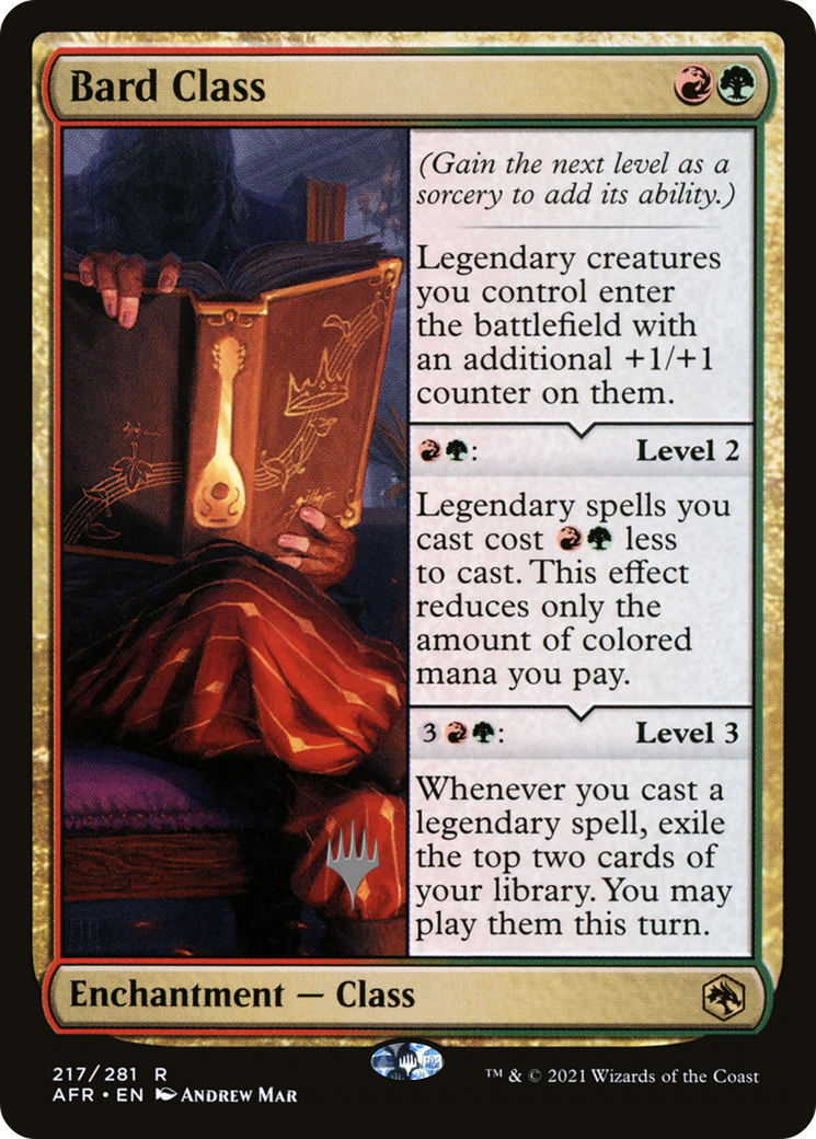 Bard Class (Promo Pack) [Dungeons & Dragons: Adventures in the Forgotten Realms Promos] | GrognardGamesBatavia