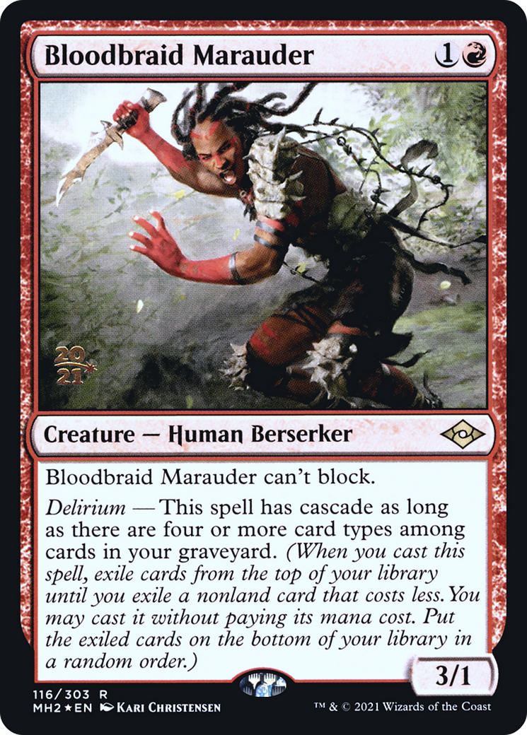 Bloodbraid Marauder [Modern Horizons 2 Prerelease Promos] | GrognardGamesBatavia