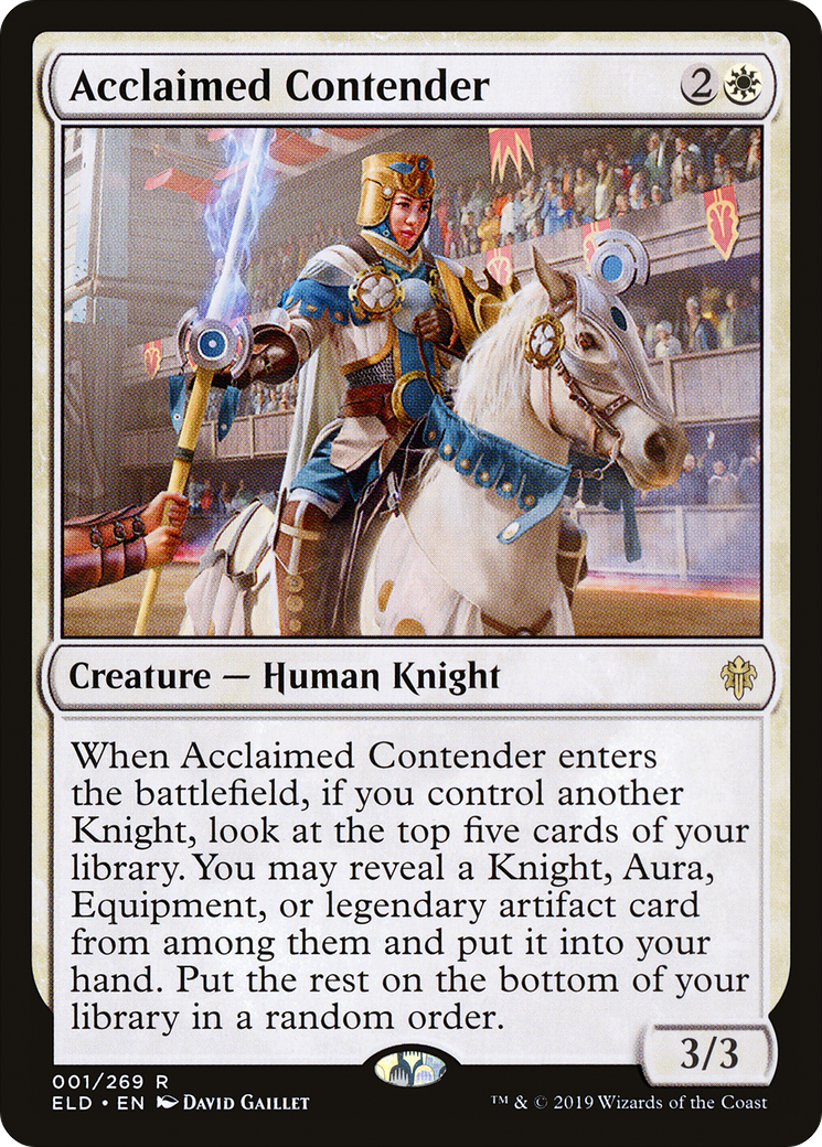 Acclaimed Contender [Throne of Eldraine] | GrognardGamesBatavia