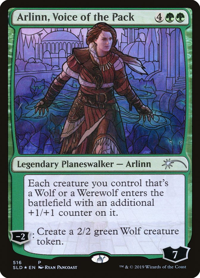 Arlinn, Voice of the Pack (Stained Glass) [Secret Lair Drop Promos] | GrognardGamesBatavia