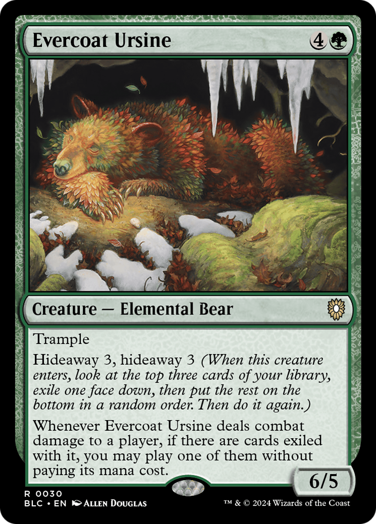 Evercoat Ursine [Bloomburrow Commander] | GrognardGamesBatavia