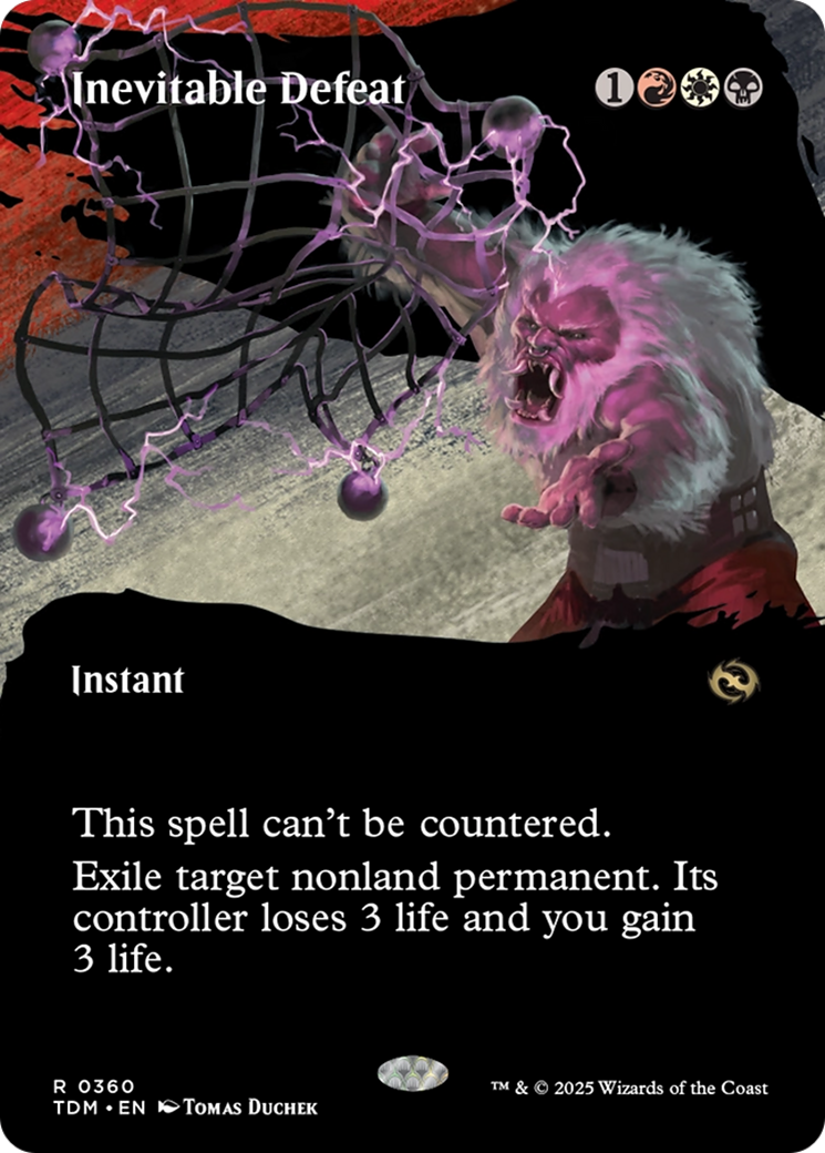 Inevitable Defeat (Borderless) [Tarkir: Dragonstorm] | GrognardGamesBatavia