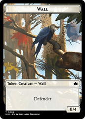 Wall // Intrepid Rabbit Double-Sided Token [Bloomburrow Tokens] | GrognardGamesBatavia