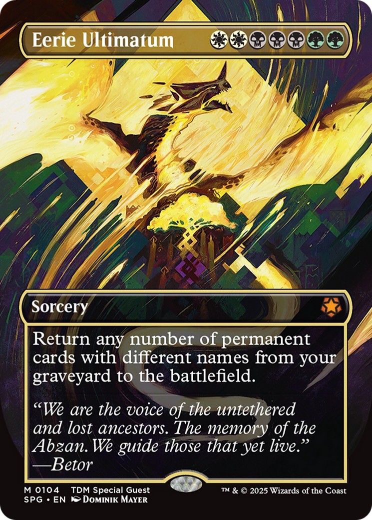 Eerie Ultimatum (Borderless) [Tarkir: Dragonstorm Special Guests] | GrognardGamesBatavia