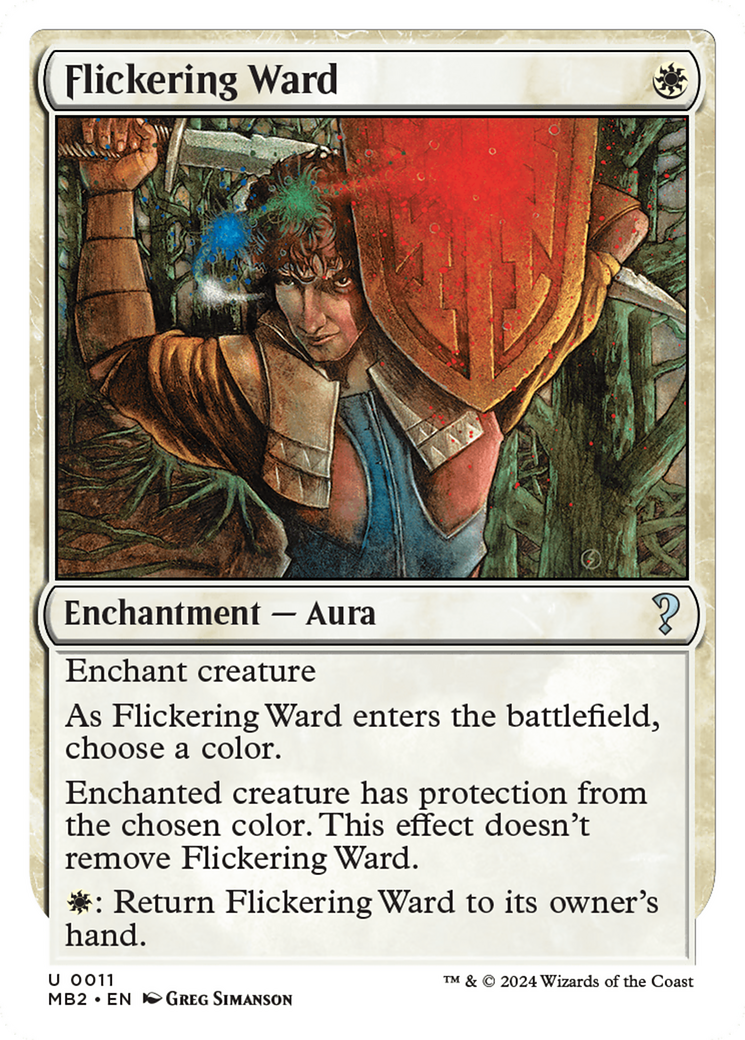 Flickering Ward (White Border) [Mystery Booster 2] | GrognardGamesBatavia