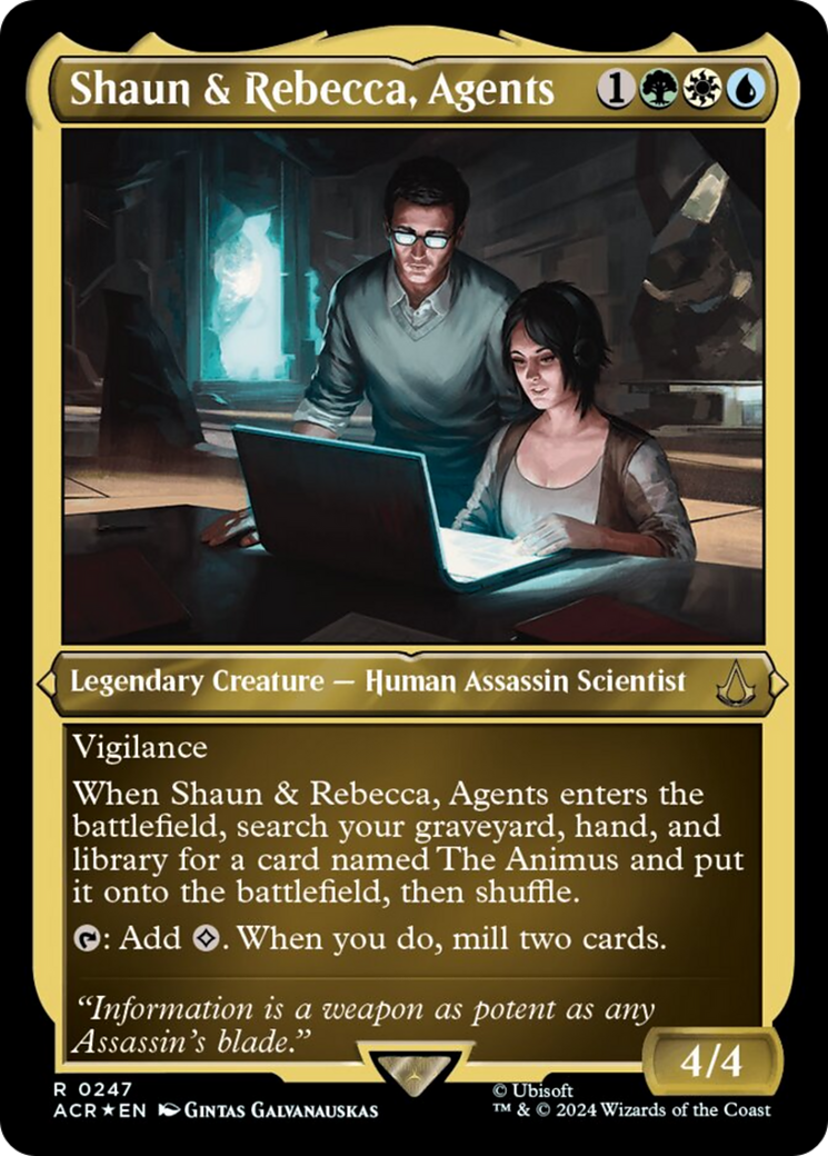 Shaun & Rebecca, Agents (Foil Etched) [Assassin's Creed] | GrognardGamesBatavia