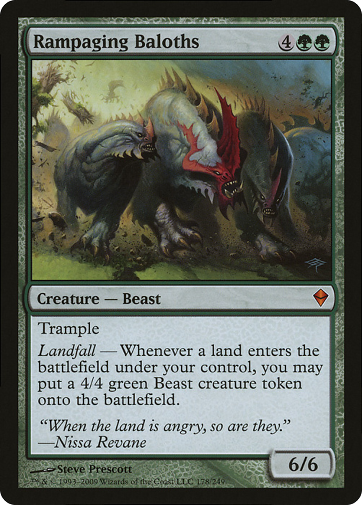 Rampaging Baloths (Zendikar) (Oversized) [Oversize Cards] | GrognardGamesBatavia