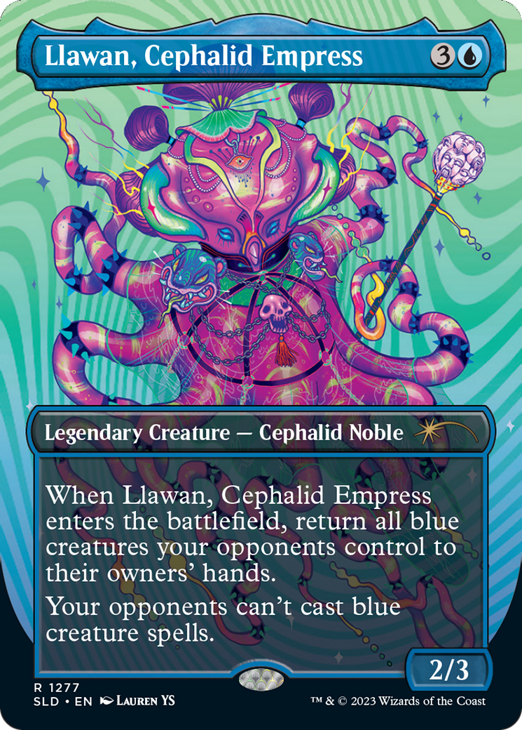 Llawan, Cephalid Empress (Borderless) [Secret Lair Drop Series] | GrognardGamesBatavia