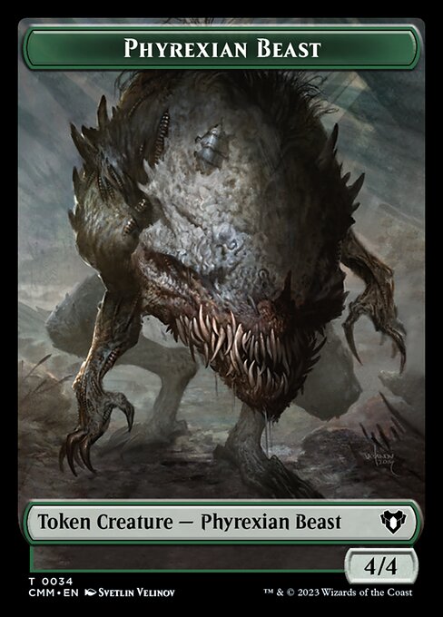 Eldrazi Scion // Phyrexian Beast Double-Sided Token [Commander Masters Tokens] | GrognardGamesBatavia