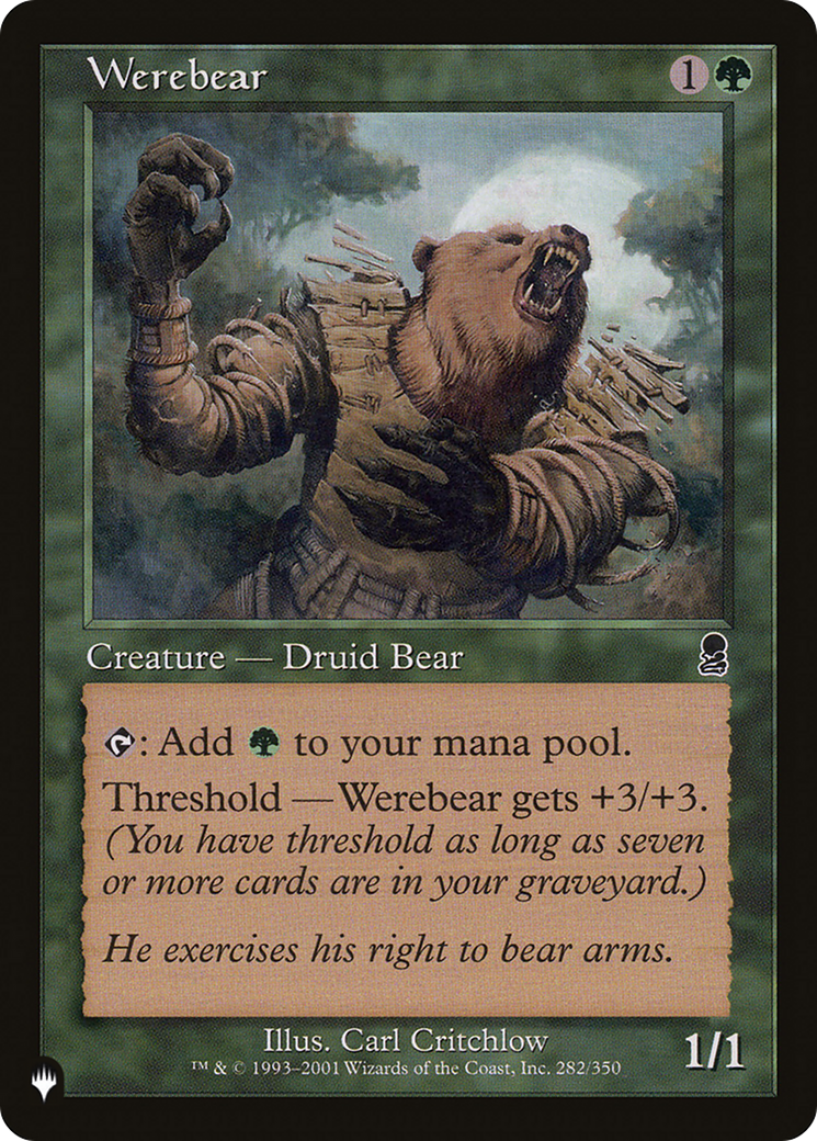 Werebear [The List Reprints] | GrognardGamesBatavia