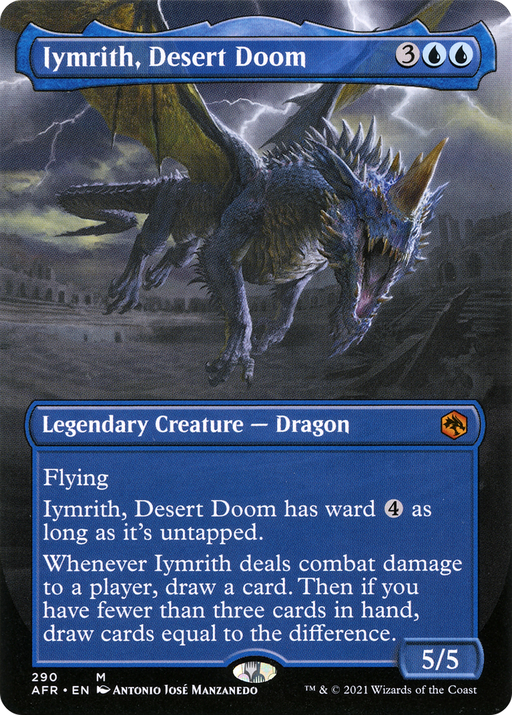 Iymrith, Desert Doom (Borderless Alternate Art) [Dungeons & Dragons: Adventures in the Forgotten Realms] | GrognardGamesBatavia