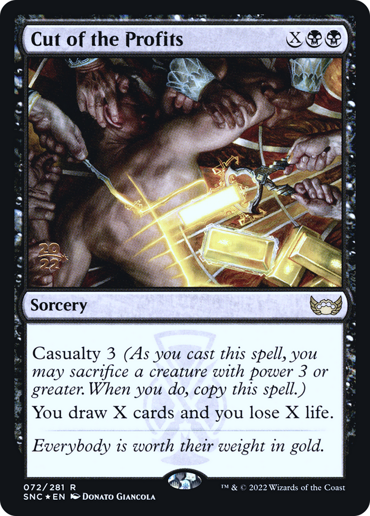 Cut of the Profits [Streets of New Capenna Prerelease Promos] | GrognardGamesBatavia