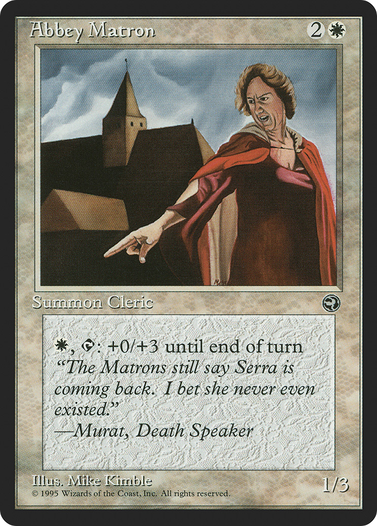 Abbey Matron (Murat Flavor Text) [Homelands] | GrognardGamesBatavia