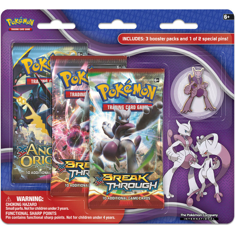 XY: BREAKthrough - Collector's Pin 3-Pack Blister (Mega Mewtwo X) | GrognardGamesBatavia