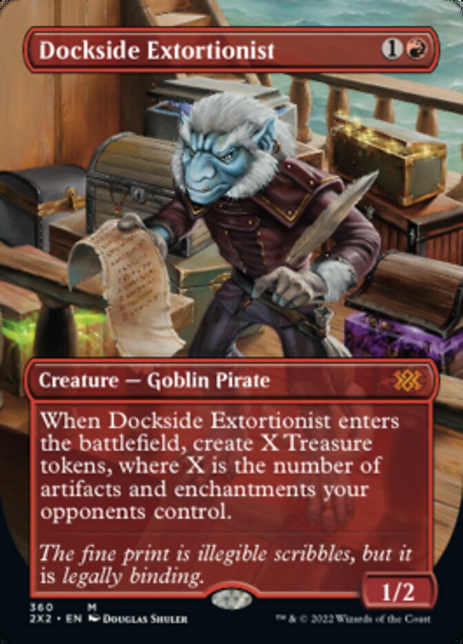 Dockside Extortionist (Borderless Alternate Art) [Double Masters 2022] | GrognardGamesBatavia