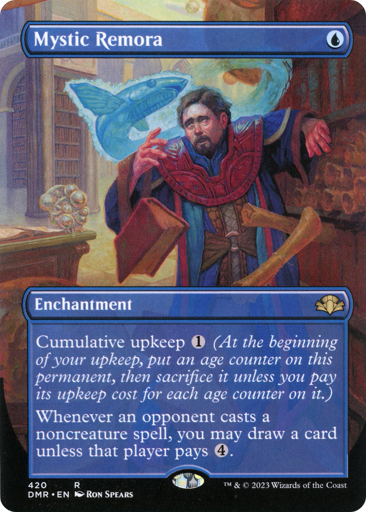 Mystic Remora (Borderless Alternate Art) [Dominaria Remastered] | GrognardGamesBatavia