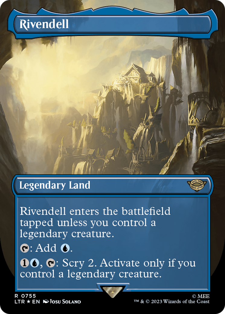 Rivendell (Borderless) (Surge Foil) [The Lord of the Rings: Tales of Middle-Earth] | GrognardGamesBatavia