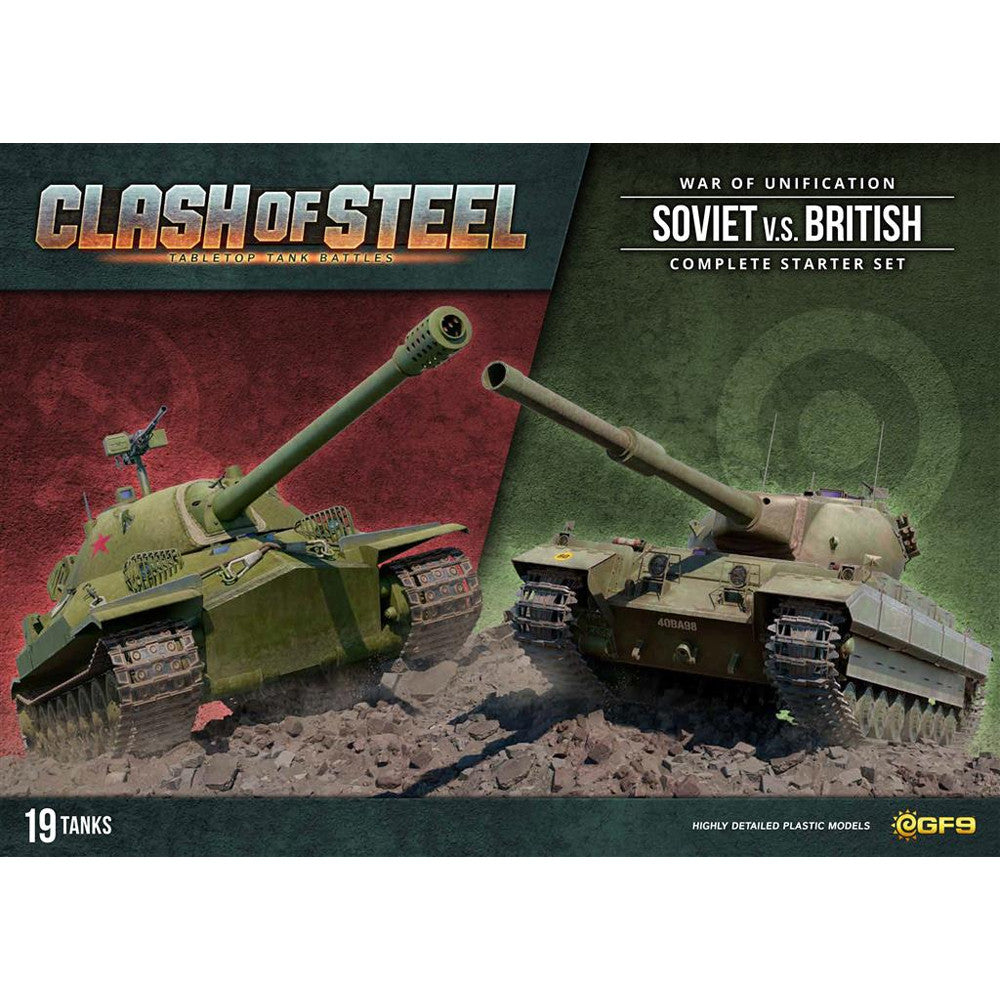 CLASH OF STEEL: War of Unification - SOVIET VS BRITISH COMPLETE STARTER SET | GrognardGamesBatavia